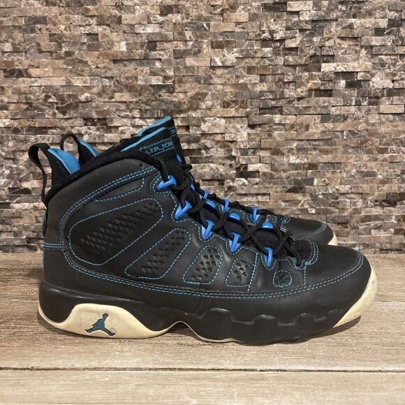 2012 Nike Air Jordan 9 IX Retro Size 6Y Black Photo Blue White 302359 007
